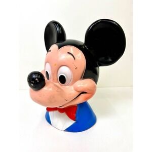 Vintage 1971 Mickey Mouse Coin / Money / Piggy Bank – Walt Disney Productions